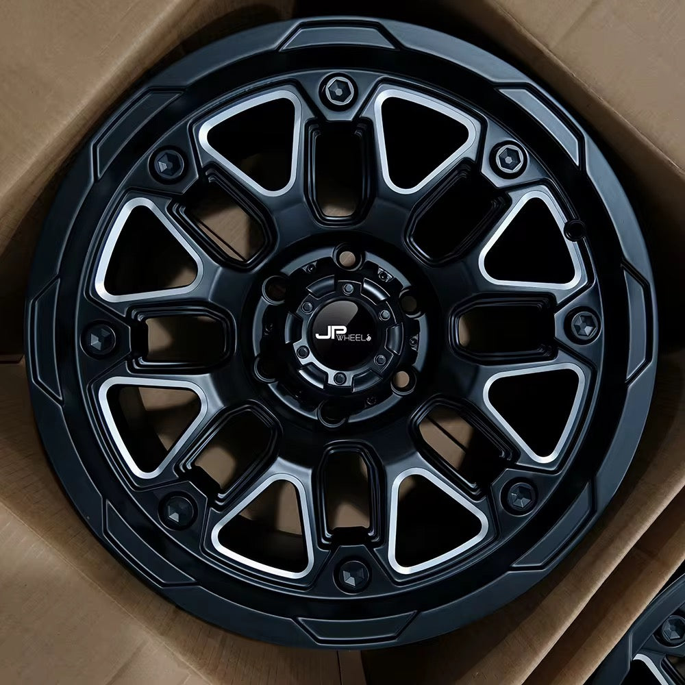 Jovelli™ Titan Forge Off-Road Wheels – 17x9 Deep Dish Matte Black | 6-Lug Performance Series