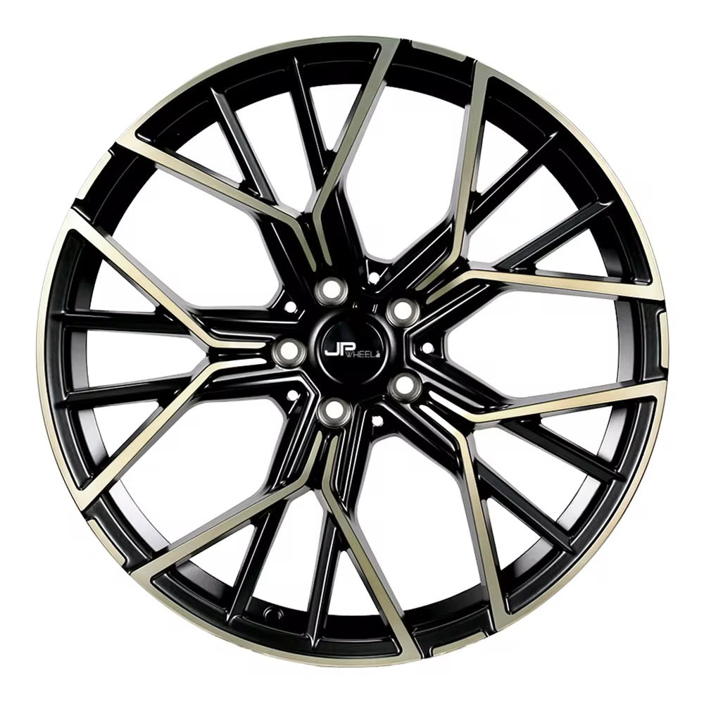 Jovelli™ Performance Alloy Wheels - 5x112 / 5x120 Universal Fit (Black Machined Design)