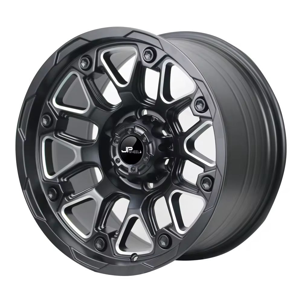 Jovelli™ Titan Forge Off-Road Wheels – 17x9 Deep Dish Matte Black | 6-Lug Performance Series