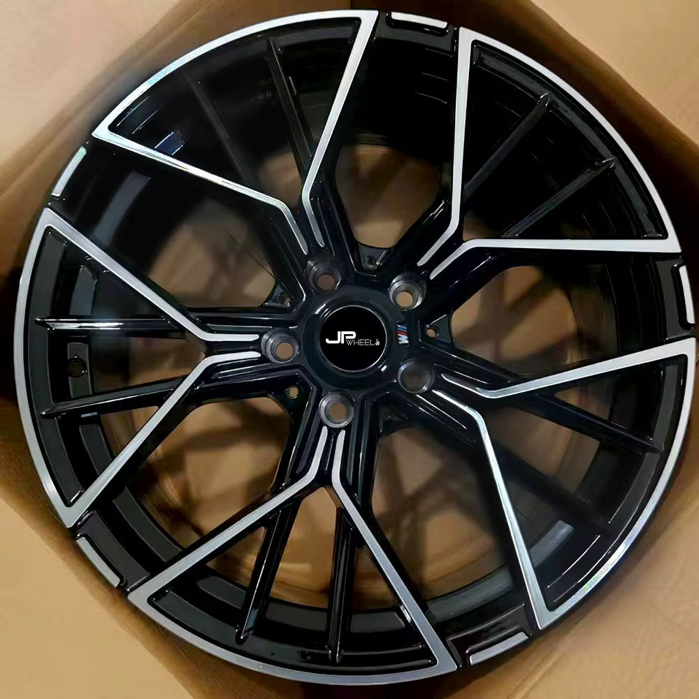Jovelli™ Performance Alloy Wheels - 5x112 / 5x120 Universal Fit (Black Machined Design)