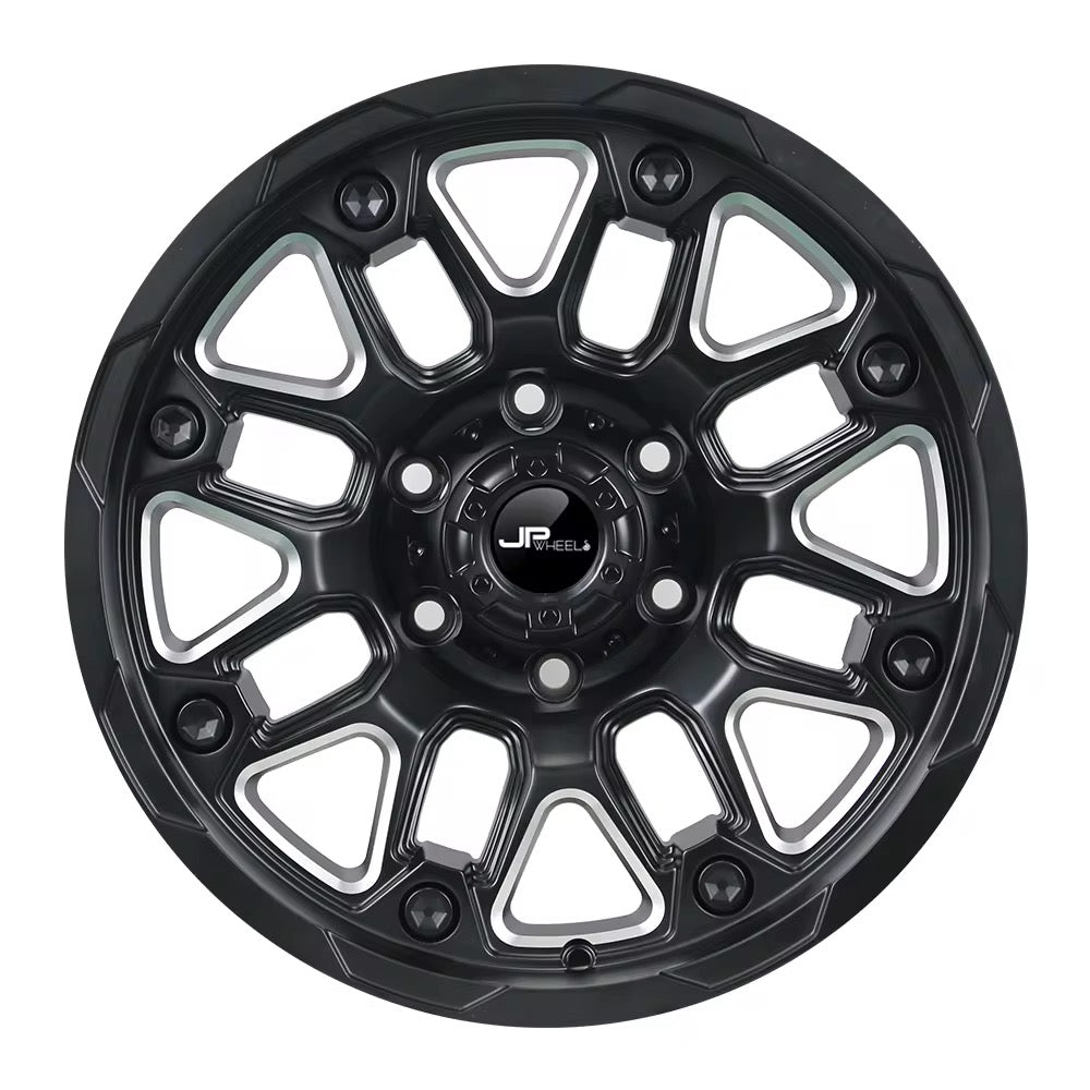 Jovelli™ Titan Forge Off-Road Wheels – 17x9 Deep Dish Matte Black | 6-Lug Performance Series