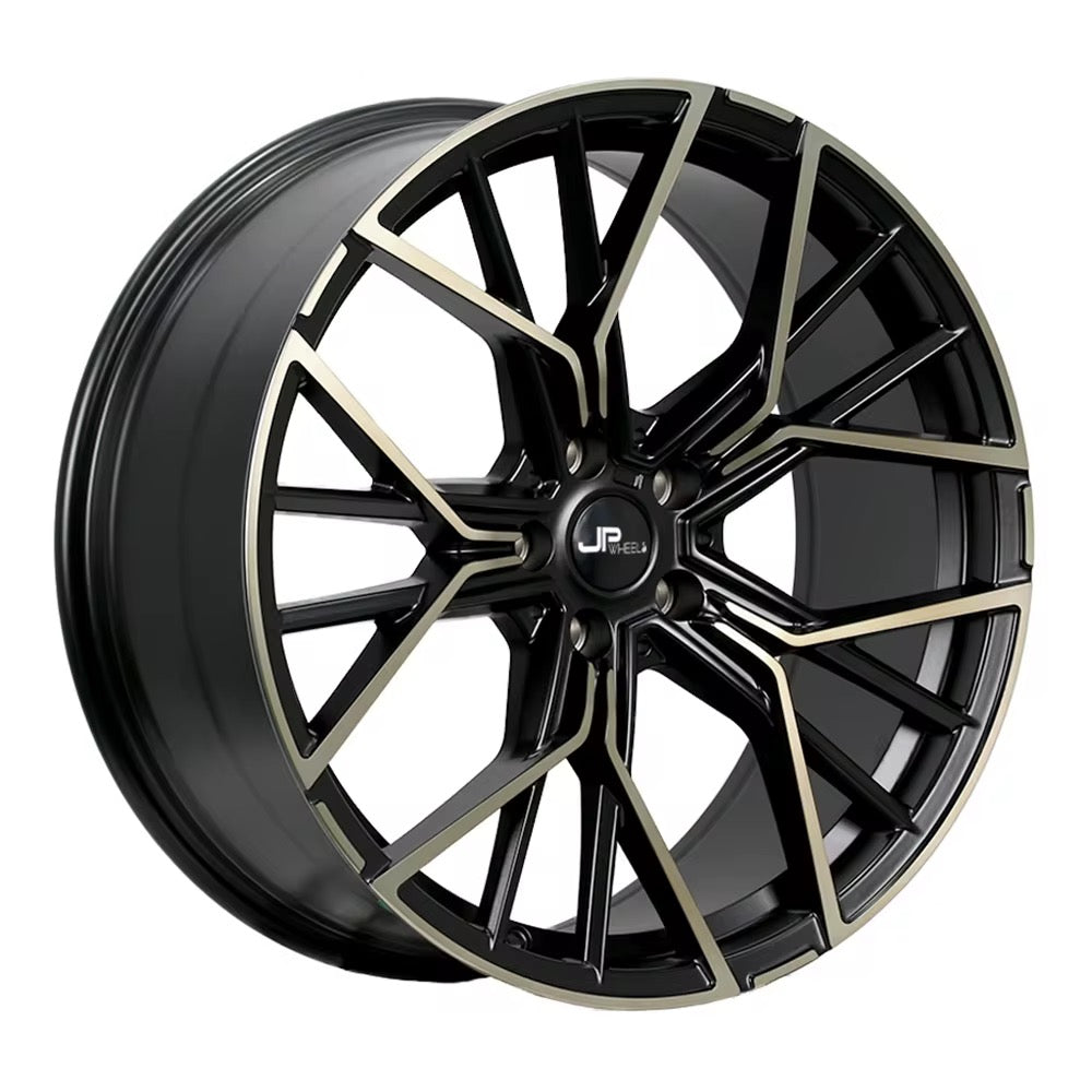 Jovelli™ Performance Alloy Wheels - 5x112 / 5x120 Universal Fit (Black Machined Design)